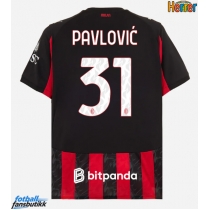 AC Milan Strahinja Pavlovic #31 Hjemmedrakt 2025-26 Kortermet